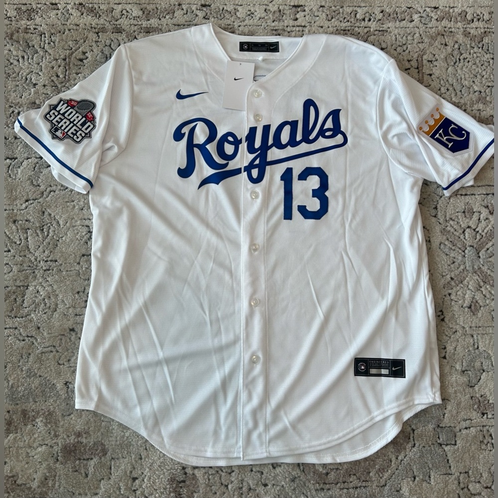 Nike Authentic Royals Salvador Perez #13 World Series 2015 Jersey Men’s Sz: XL